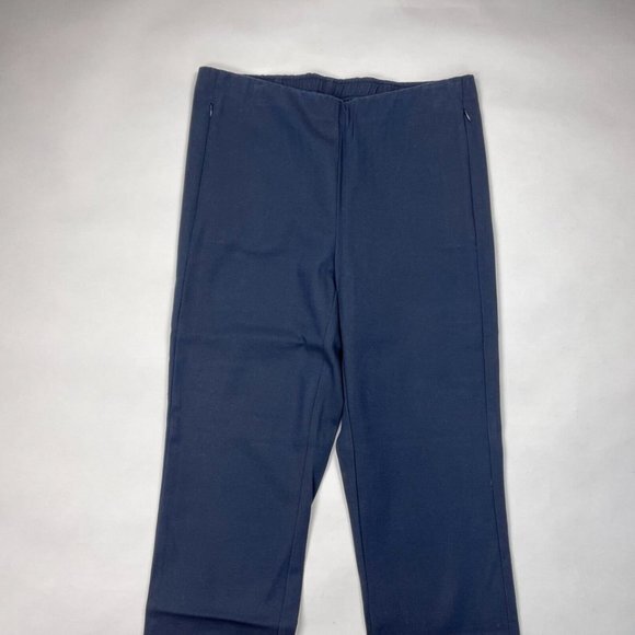 J Jill Essential Cotton Stretch Pants Women 10 Tall Elastic waist Pocket Pull-on - Picture 3 of 10